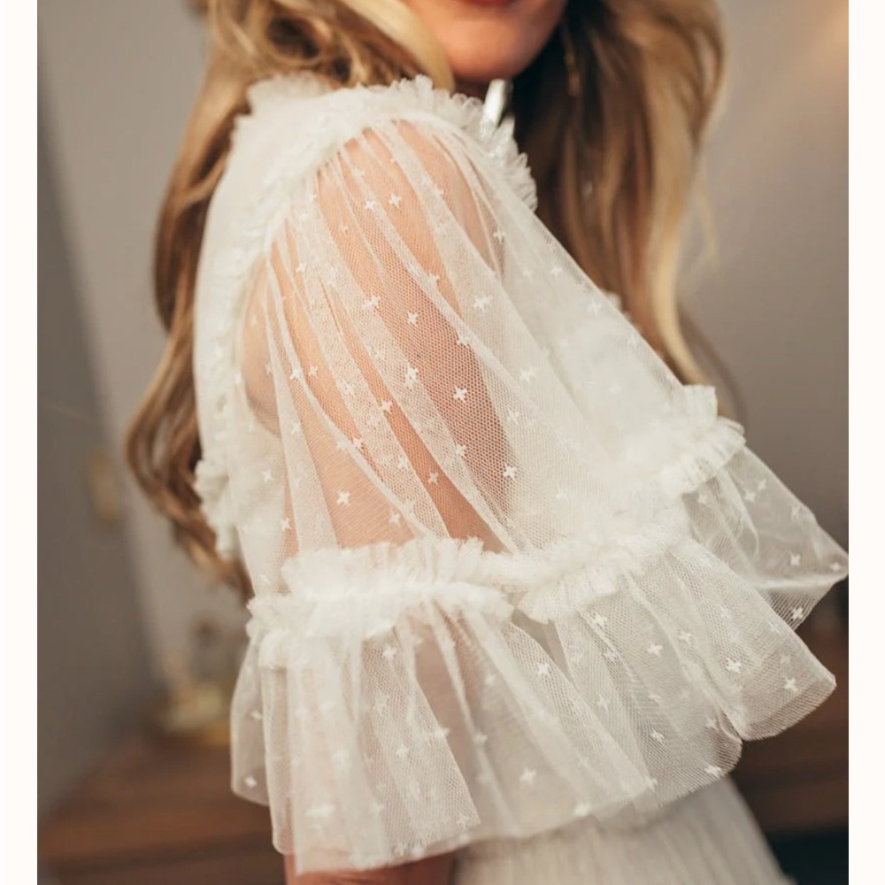 Whimsical White Tulle Dress by Ivy and Co. - Picture 2 of 6